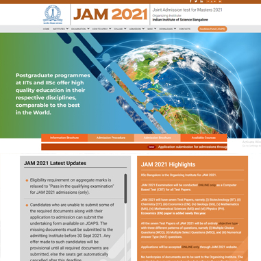 IIT JAM 2021 logo